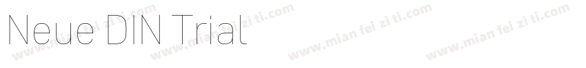 Neue DIN Trial字体转换